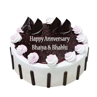 Bhaiya Bhabhi Anniversary Blueberry Cake
