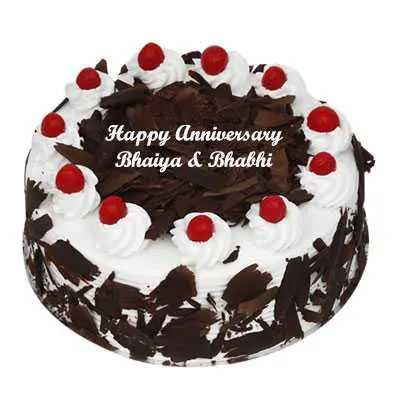 Anniversary Eggless Black Forest Cake