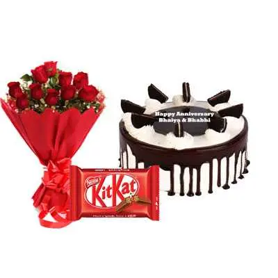 Oreo Cake, Bouquet & Kitkat