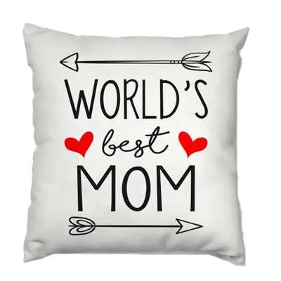 Words Best Mom Cushion