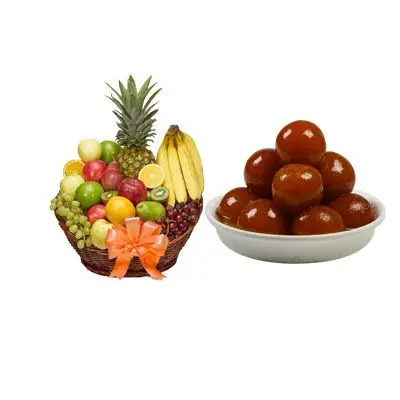 Fruit Basket & Gulab Jamun