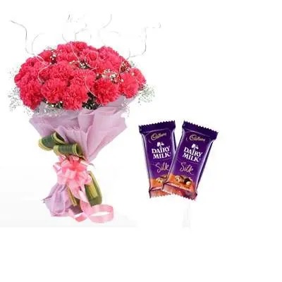 Pink Carnation & Silk Chocolate