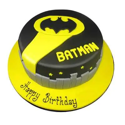 Batman 2 Tier Birthday Cake CB-NC274 – Cake Boutique