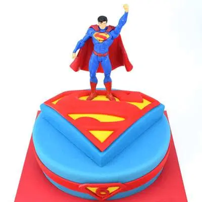 The Superman Fondant Cake