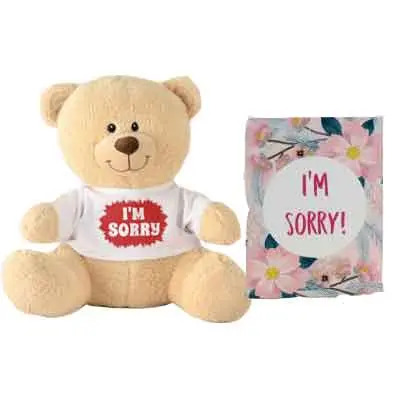 I M Sorry Teddy With Card