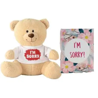 Order I M Sorry Teddy With Card Online at Rs. 1099/- Same ...