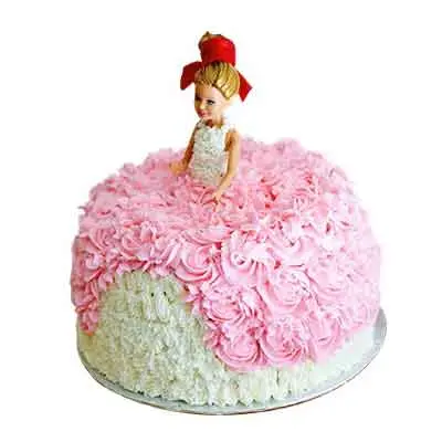 Barbie Doll Delicious Cake