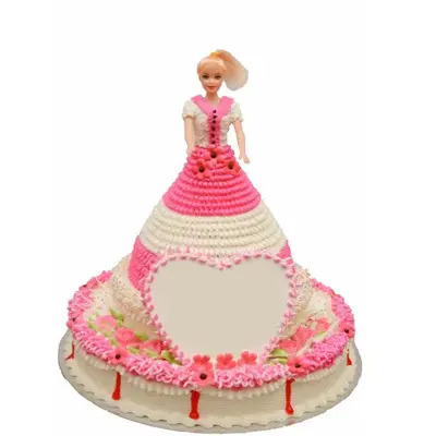 Beautiful Barbie Doll Cake