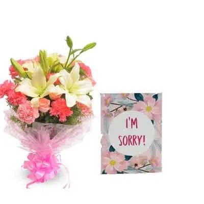 Mix Bouquet with Sorry Card