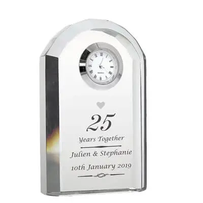 Silver Anniversary Clock