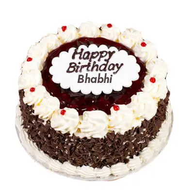 Birthday Black Forest Cake for Bhabhi