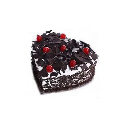Delicious Heart Shape Black Forest Cake