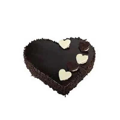 Exotic Heart Shape Chocolate Cake