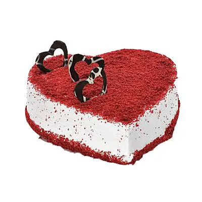 Glorious Red Velvet Heart Cake