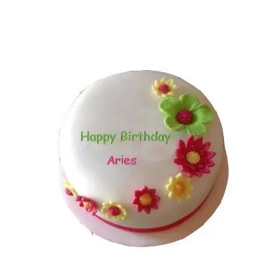 Aries Pineapple Flower Cake