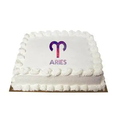 Aries Square Vanilla Cake