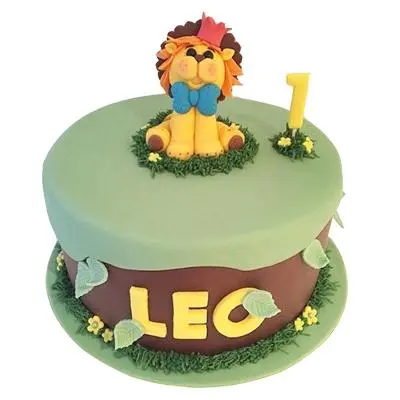 Fondant Cake For Leo Zodiac Sign