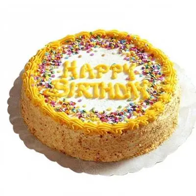 Happy Birthday Butterscotch Cake