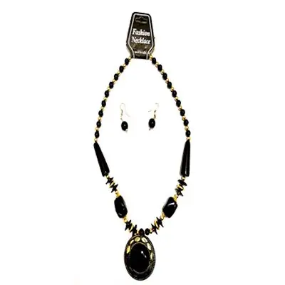 Black Big Pearl Necklace