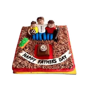 Happy Fathers Day Chocolate Fondant Cake