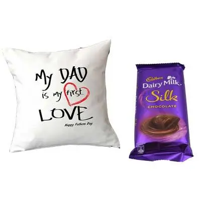 Love Cushion for Father with Silk