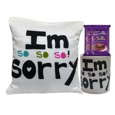 I am so sorry Mug, Cushion & Silk