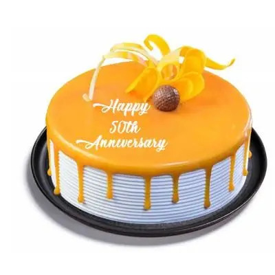 50th Anniversary Butterscotch Cake