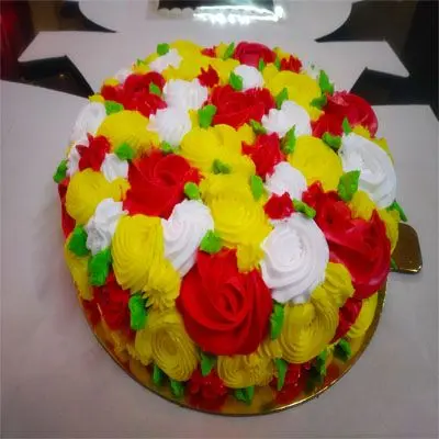 Multi Color Pineapple Cake