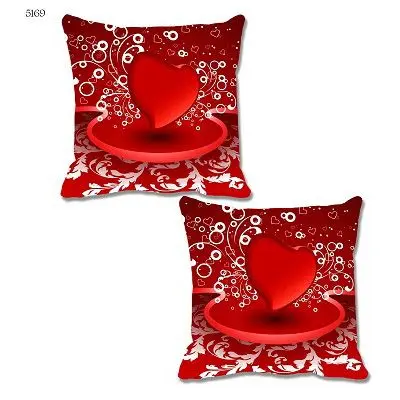 Red White Cushion Cover
