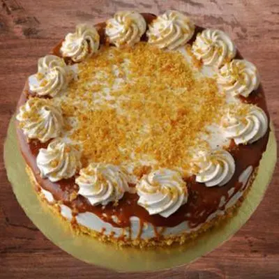 Eggless Butterscotch Cake