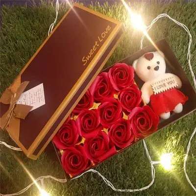 Rose and Teddy Box