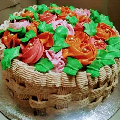 Strawberry Basket Theme Cake