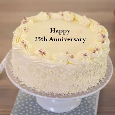 Special 25th Anniversary Vanilla Cake