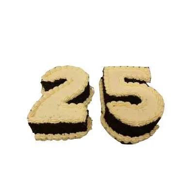 25 Number Butterscotch Cake