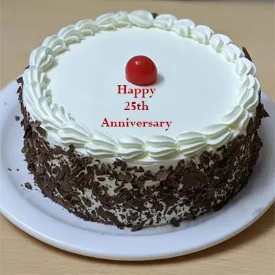 25th Anniversary Classic Black Forest Cake