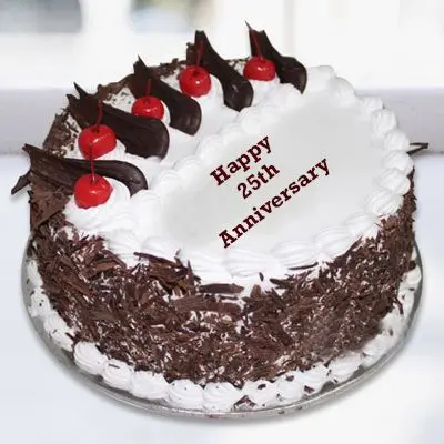 25th Anniversary Creamilicious Black Forest Cake