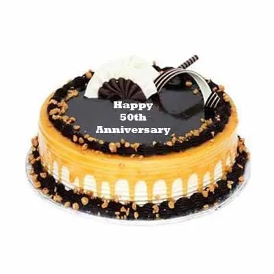 50th Anniversary Chocolate Butterscotch Cake