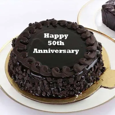 50th Anniversary Chocolate Truffle Cake