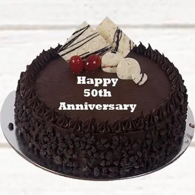 50th Anniversary Truffle Cake