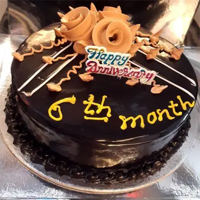6 Months Anniversary Cake