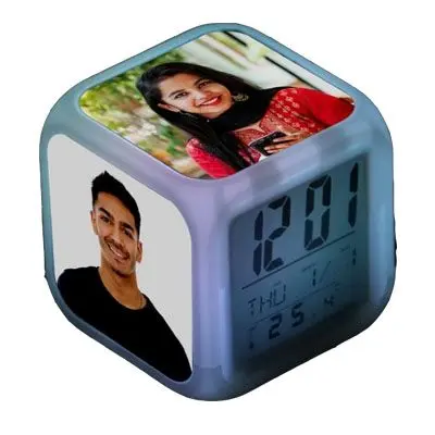 Personalized LED Cube Digital Alarm Clock