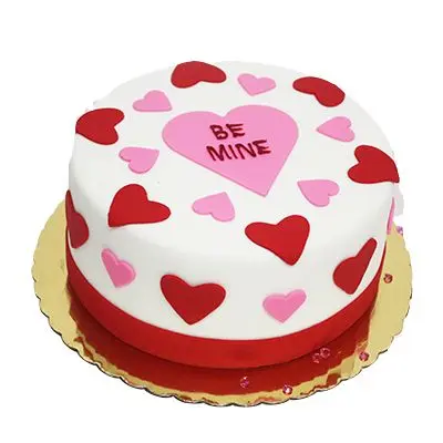 Be Mine Valentine Fondant Cake