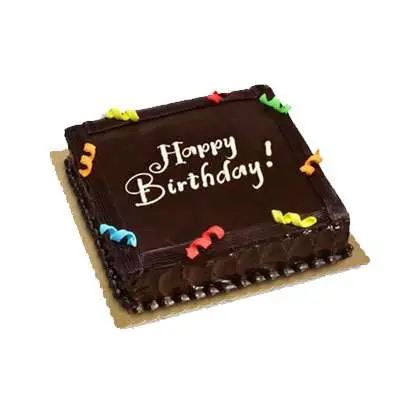 Happy Birthday Chocolate Truffle Cake