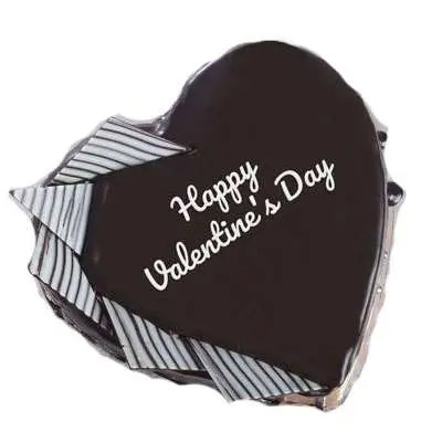 Heart Shape Valentine Black Forest Cake