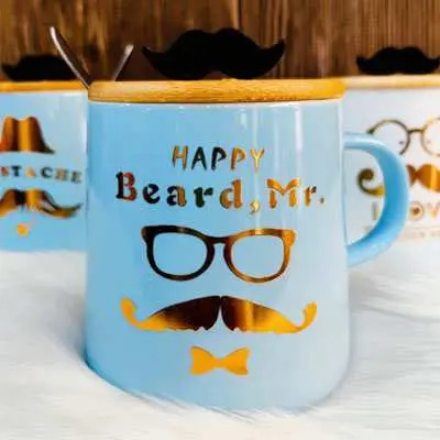 Happy Beard Mug Ceramic