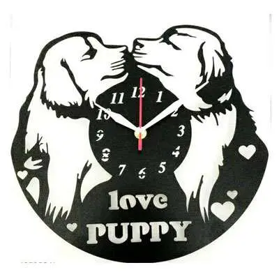 Loving Puppy Fancy Wall Clocks