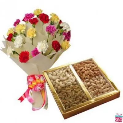 Carnations With Dry Fruits