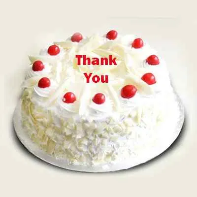 Thank You White Forest Cake