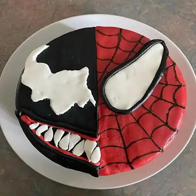 Spiderman Venom Cake