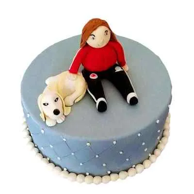 Dog themed birthday cake cheap